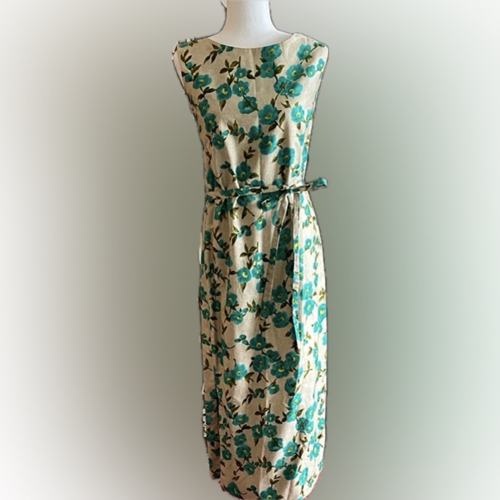 Vintage Rare 1960’s Jacqmar Sleeveless Maxi Dress